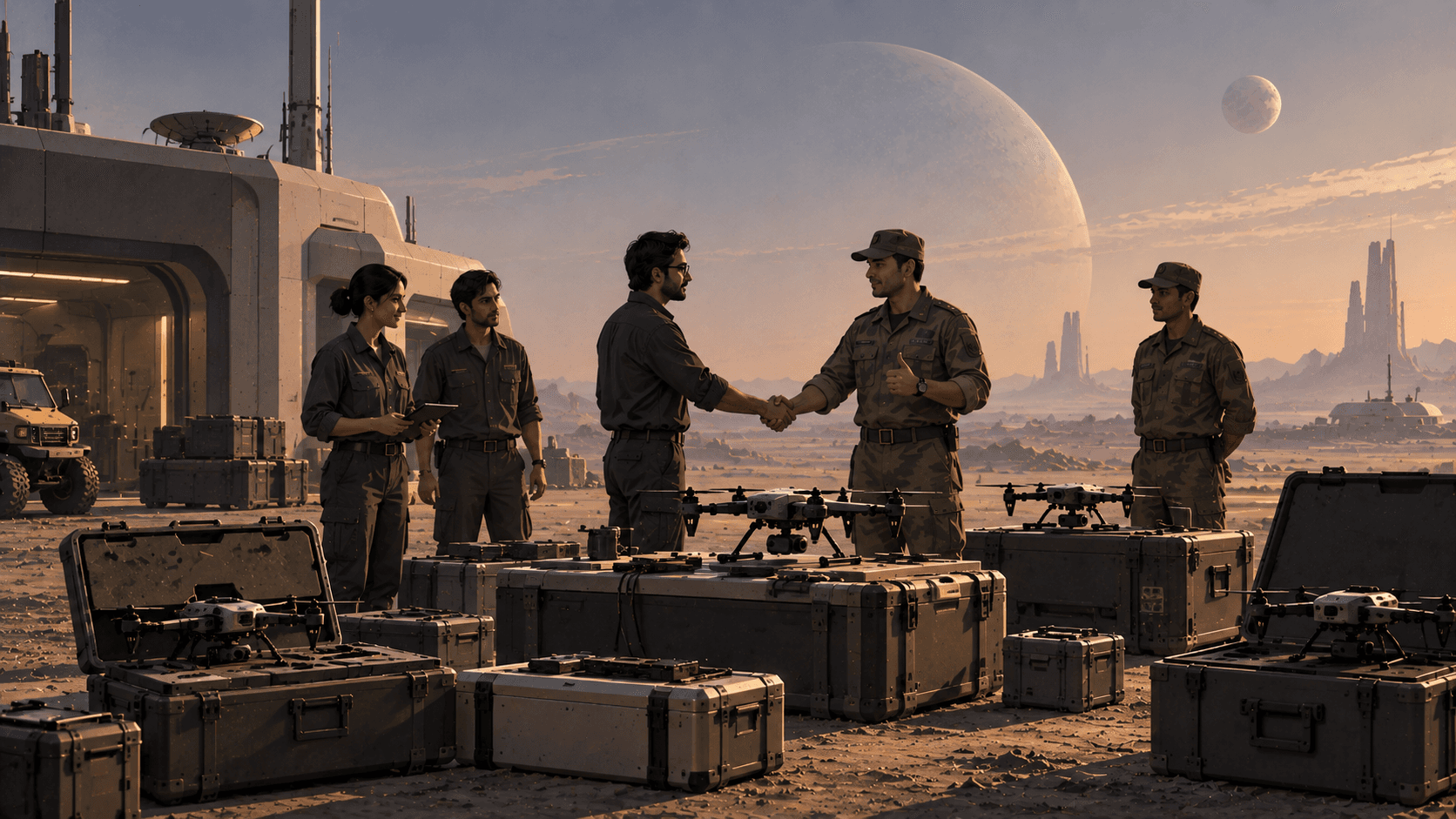 Delivery stage visual for Avcorp unmanned systems